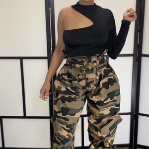 Sexy Fashion Camouflage Casual Pants Sz Medium